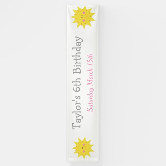 私たちのリトルサンシャイン誕生日 横断幕 (縦)