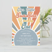 私たちのリトルサンシャイン1stバースデーレインボーパーティー 招待状 (スタンド正面)