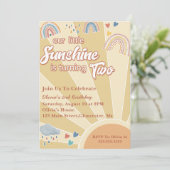 私たちのリトルサンシャイン2ndバースデーレインボーパーティー 招待状 (スタンド正面)