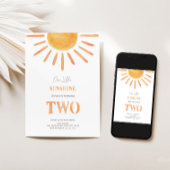 私たちのリトルサンシャイン2nd誕生日招待状 招待状