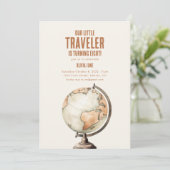 私たちのリトルトラベラーバースデーパーティー招待状 招待状 (スタンド正面)