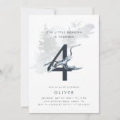 私たちのリトルドラゴンボーイズ4th誕生日招待状 招待状 (正面)