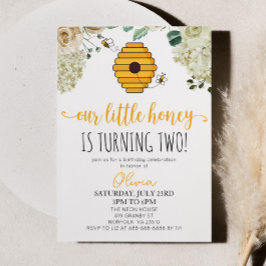 私たちのリトルハニーのまわりに誕生日パーティー 招待状