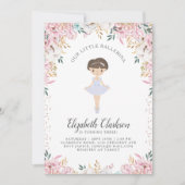 私たちのリトルバレリーナ誕生日カード 招待状 (正面)