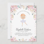 私たちのリトルバレリーナ誕生日カード 招待状 (正面)