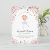 私たちのリトルバレリーナ誕生日カード 招待状 (スタンド正面)