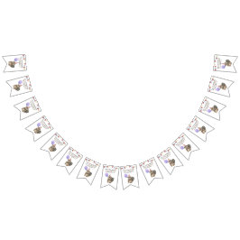 私たちのリトルビーバー1st誕生日パーティー バンティングフラッグ