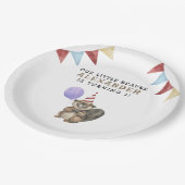 私たちのリトルビーバー1st誕生日パーティー ペーパープレート (アングル)