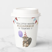 私たちのリトルビーバー1st誕生日パーティー 紙コップ (正面)