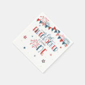 私たちのリトルフィレクラッカー1st誕生日紙 スタンダードカクテルナプキン (角)