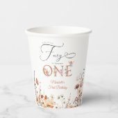 私たちのリトルフェアリーフローラガーデンファースト誕生日 紙コップ (正面)