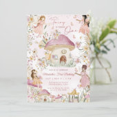私たちのリトルフェアリーフローラガーデンファースト誕生日I 招待状 (スタンド正面)