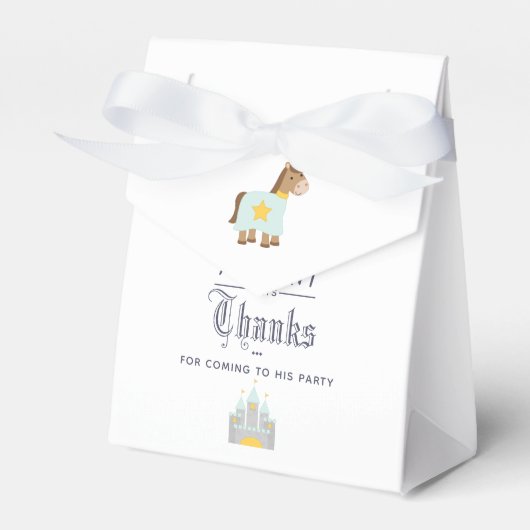 私たちのリトルプリンスバースデーパーティーゲストのお願い フェイバーボックス (正面サイド)