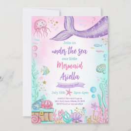 私たちのリトルマーメイド誕生日 招待状