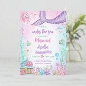 私たちのリトルマーメイド誕生日 招待状 (スタンド正面)