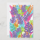 私たちのリトルモンキー子供の誕生日パーティー 招待状 (裏面)