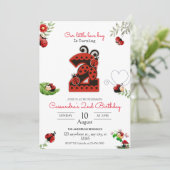 私たちのリトルレディーレディーバグ2nd誕生日パーティー 招待状 (スタンド正面)