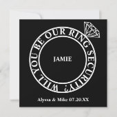 私たちのリングや輪セキュリティ/ベアラーの提案 招待状 (正面)