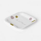 私たちのリールプリンセス金ゴールドとバラ金ゴールド ペーパープレート (傾斜あり)