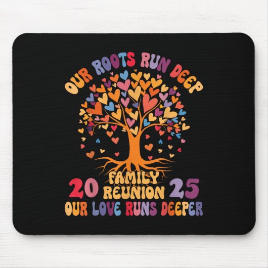 私たちのルーツ走深い私たちの愛走深い家族ルー マウスパッド (正面)