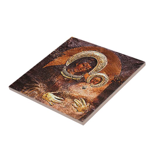 私たちのレディヴァージンメアリーと絵を描イエスバイセントルーク タイル (側面)