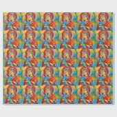 私たちのレディヴァージンメアリーマドンナと子供 ラッピングペーパー (フラット)