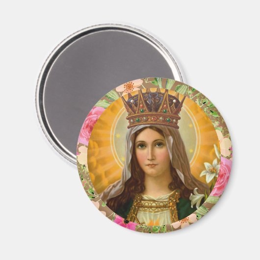 私たちのレディヴァージンメアリー宗教カトリック マグネット (正面/裏面)