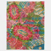 私たちのレディーオブグアダルーペ&バラフリースブランケット フリースブランケット (正面)