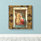 私たちのレディ山カーメルとベビーイエスキスカプラ キャンバスプリント (インサイチュ (ウッドフロア))