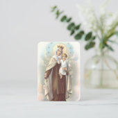 私たちのレディ山カーメルスターズ祈りの言葉カード 名刺 (スタンド正面)