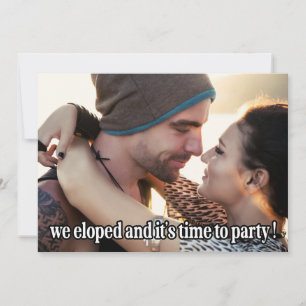 私たちのロマンチックな結婚式写真 案内状