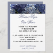 私たちのワイン ハイドランジア サイン 招待状 (正面/裏面)