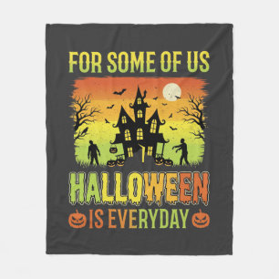 私たちの一部にとってのハロウィンのお化け屋敷 フリースブランケット