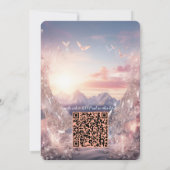 私たちの世界の旅するクリスタルの風景 招待状 (裏面)