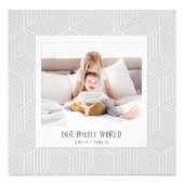 私たちの世界全体のインスタントフォトジオメトリ フォトプリント            (正面)