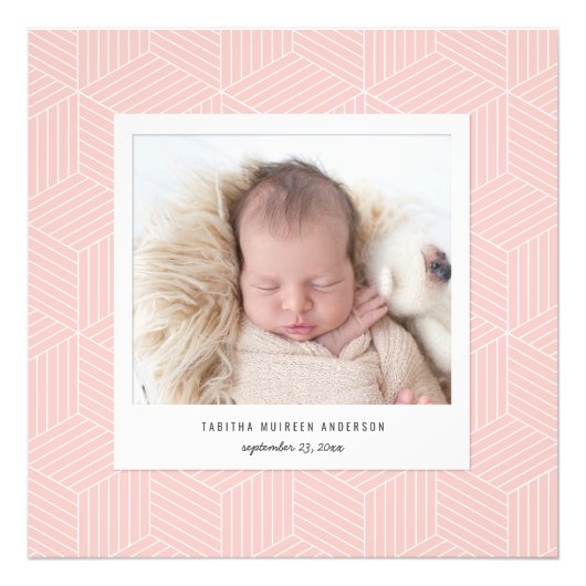 私たちの世界全体のインスタントフォトジオメトリ フォトプリント            (正面)