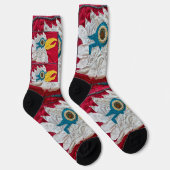 私たちの中には厚い眼鏡が必要な人もいる。 ソックス (右)