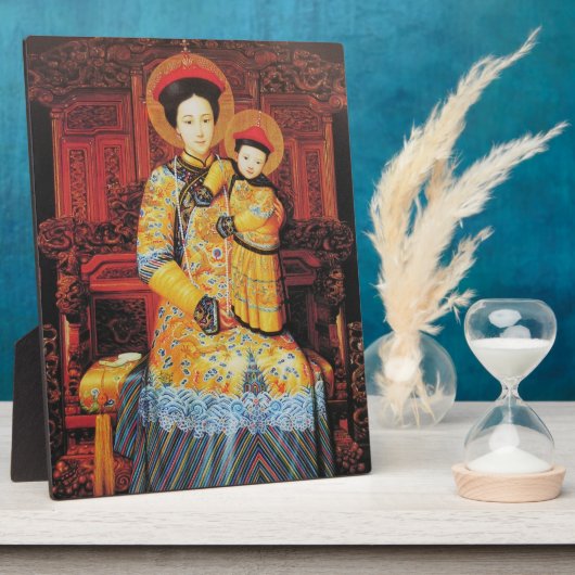 私たちの中国の女性(中华圣母、中華聖母)メアリ中国のープラーク フォトプラーク (側面)