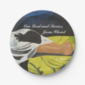 私たちの主と救い主、イエスキリスト紙プレート ペーパープレート (正面)