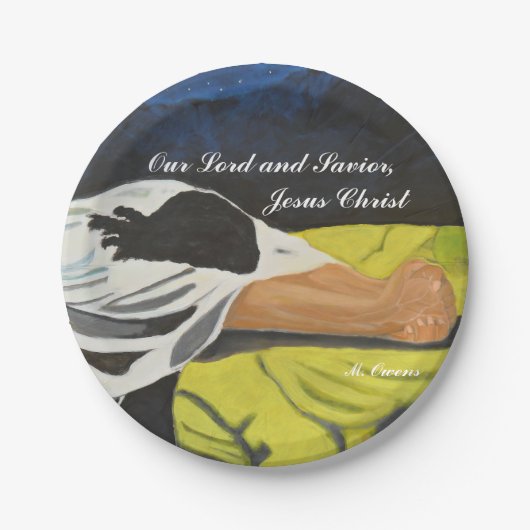 私たちの主と救い主、イエスキリスト紙プレート ペーパープレート (正面)