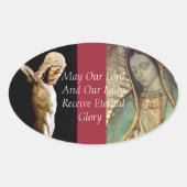 私たちの主と私たちの婦人が永遠の栄光を受けますように！ 楕円形シール (正面)