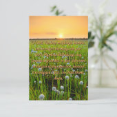 私たちの主への毎日の祈りの言葉フラットグリーティングカード カード (スタンド正面)