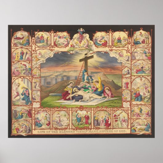 私たちの主イエス・キリスト・コラージュの情熱と人生 ポスター (正面)