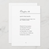 私たちの人生で最も素晴らしい章 | 書籍フォーマット セーブザデート (正面/裏面)