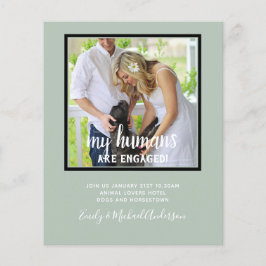 私たちの人間は婚約した- PET PHOTO Engagement チラシ