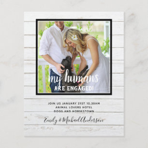 私たちの人間は婚約した- PET PHOTO Engagement チラシ