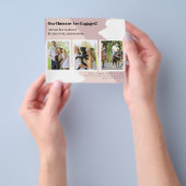 私たちの人間は婚約した- PET PHOTO Engagement チラシ (手)