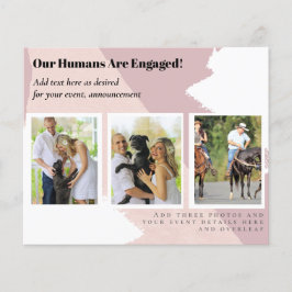 私たちの人間は婚約した- PET PHOTO Engagement チラシ