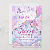 私たちの人魚誕生日ザシーアンダーザパーティー 招待状 (正面)