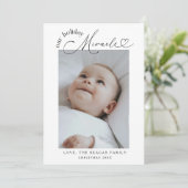 私たちの休日の奇跡のクリスマス誕生のお知らせ 案内状 (スタンド正面)